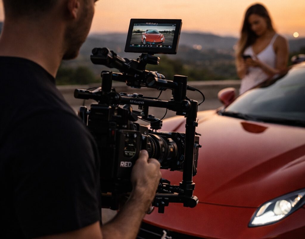 exotic car rental Dallas for photoshoots and video production luxury cars
